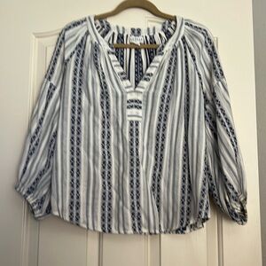 GUC Velvet peasant blouse size medium